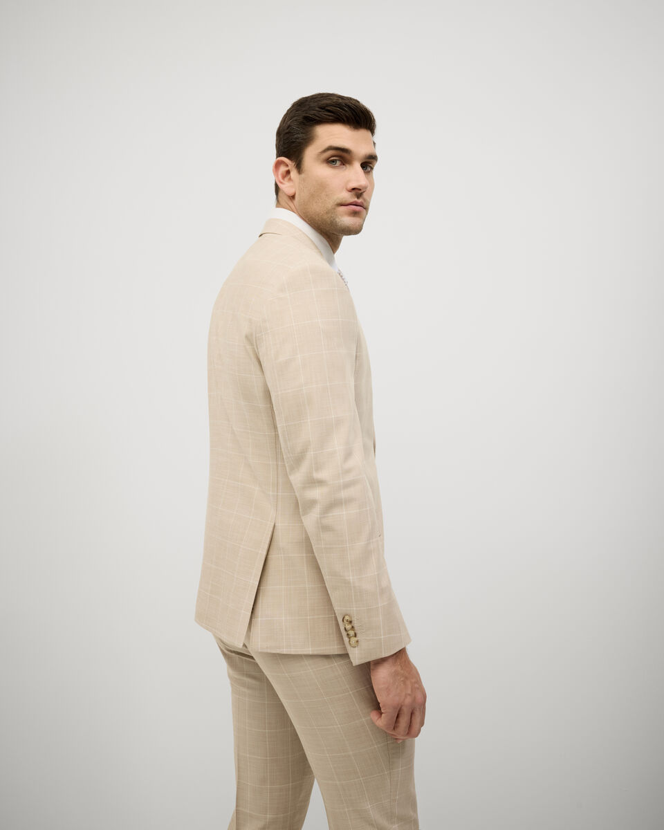 Windowpane Check Tailored Jacket, Natural Windowpane, hi-res